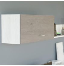 Mueble de Salón con Leds, Acabado en Andersen Pino - Gris, Medidas: 250 cm (Anc) x 115 cm (Al) 40 cm (Fon)