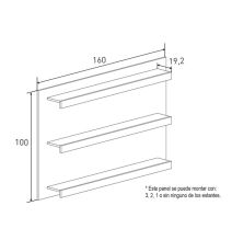 Mueble de Comedor, Mueble Salón, Acabado en Color Cañón, Medidas: 305 cm (Ancho) x 174,7 cm (Alto) x 41,8 cm (Fondo)