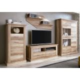 Mueble de Comedor, Mueble Salón, Acabado en Color Cañón, 326x174,7x41,8 cm