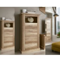 Mueble de Comedor, Mueble Salón, Acabado en Color Cañón, Medidas: 326 cm (Ancho) x 174,7 cm (Alto) x 41,8 cm (Fondo)