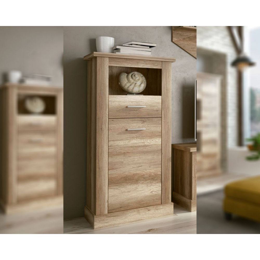 Mueble de Comedor, Mueble Salón, Acabado en Color Cañón, 326x174,7x41,8 cm