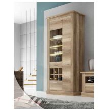 Mueble de Comedor, Mueble Salón, Acabado en Color Cañón, Medidas: 276 cm (Ancho) x 201,6 cm (Alto) x 41,8 cm (Fondo)