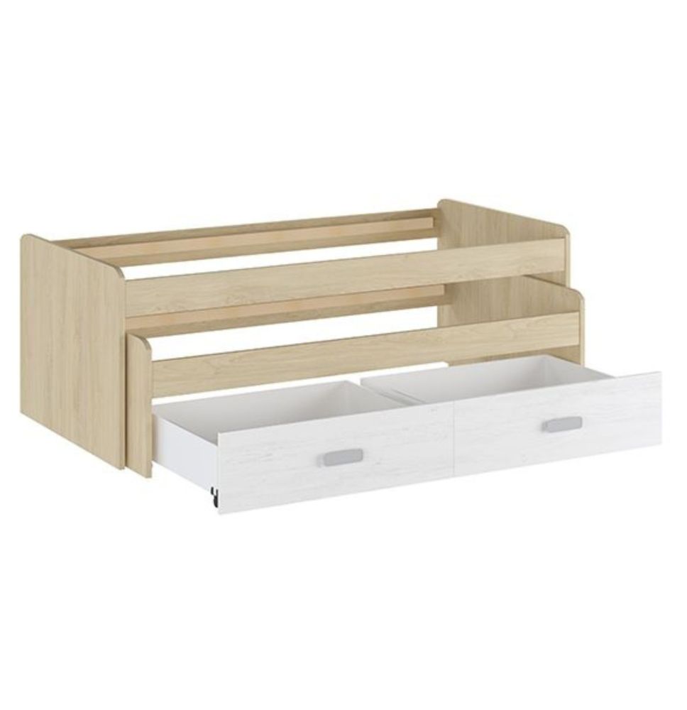 Cama Nido Juvenil Doble con Cajones de Almacenaje – Puccini Andersen, 198.4 cm Largo x 98 cm Ancho x 72 cm Alto