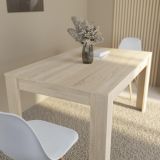 Mesa de Comedor, Mesa de Salón Fija, Color Cambria