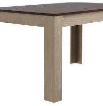 Mesa de Comedor, Mesa de Salón Fija, Color Roble - Grafito, Medidas: 140 cm (Largo) x 80 cm (Ancho) x 75 cm (Alto)