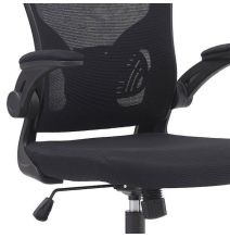 Silla de Oficina Ergonómica con Respaldo en Tejido 3D Negro, Ajustable en Altura - Medidas 63x58x99,5-190,5 cm