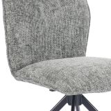 Pack de 2 Sillas Tapizadas en Tela Musgo, Patas Negras, Asiento y Respaldo Ergonómicos y Acolchados Medidas 63x48x93 cm