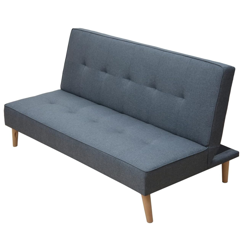 Sofá Cama Clic Clac 3 Plazas Tipo Libro, Color Gris, Diseño Moderno, 188x88x88 cm