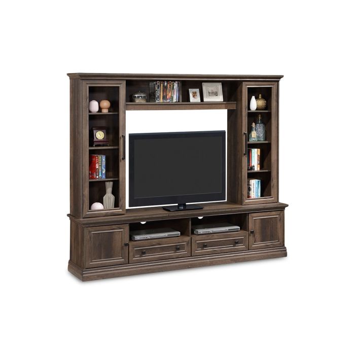 Composition of Mozart pakoworld TV in walnut color 200x40x170,5cm