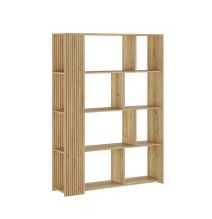 Conjunto de Salón Mueble Completo: Bajo TV, Mueble Bar, Estantería y Mueble Colgar - Estilo Mauvella Rayas.